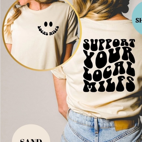 Beige Graphic Short Sleeve Tee - Picture 3 of 8